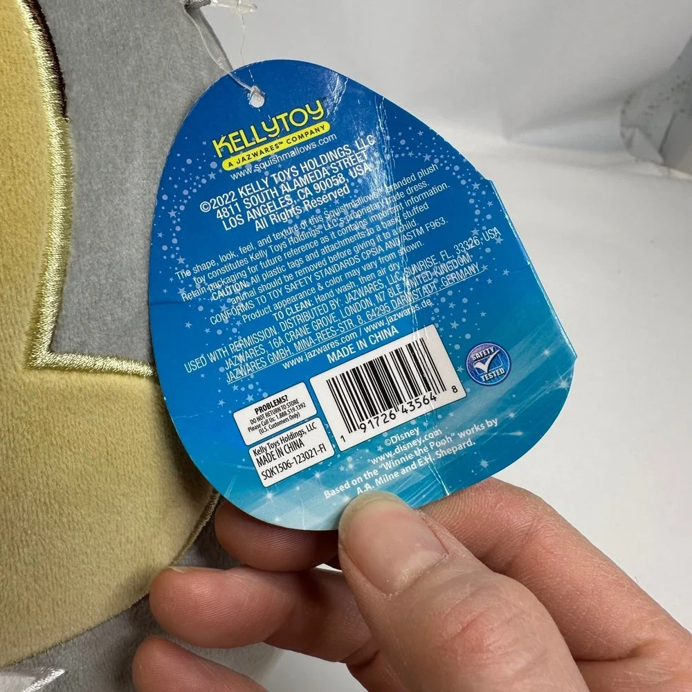 Disney Squishmallows Thumper Easter Bunny Plush 8 inch Kellytoy Bambi Rabbit NWT